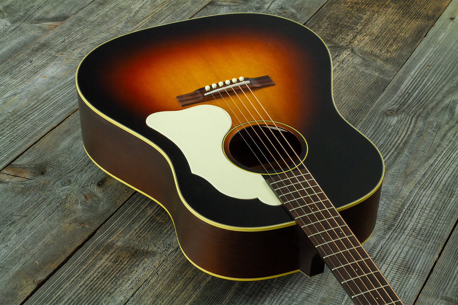 Iris Df Dreadnought Epicea Acajou Rw #1435 - Relic Tobacco Burst - Guitare Folk - Variation 1