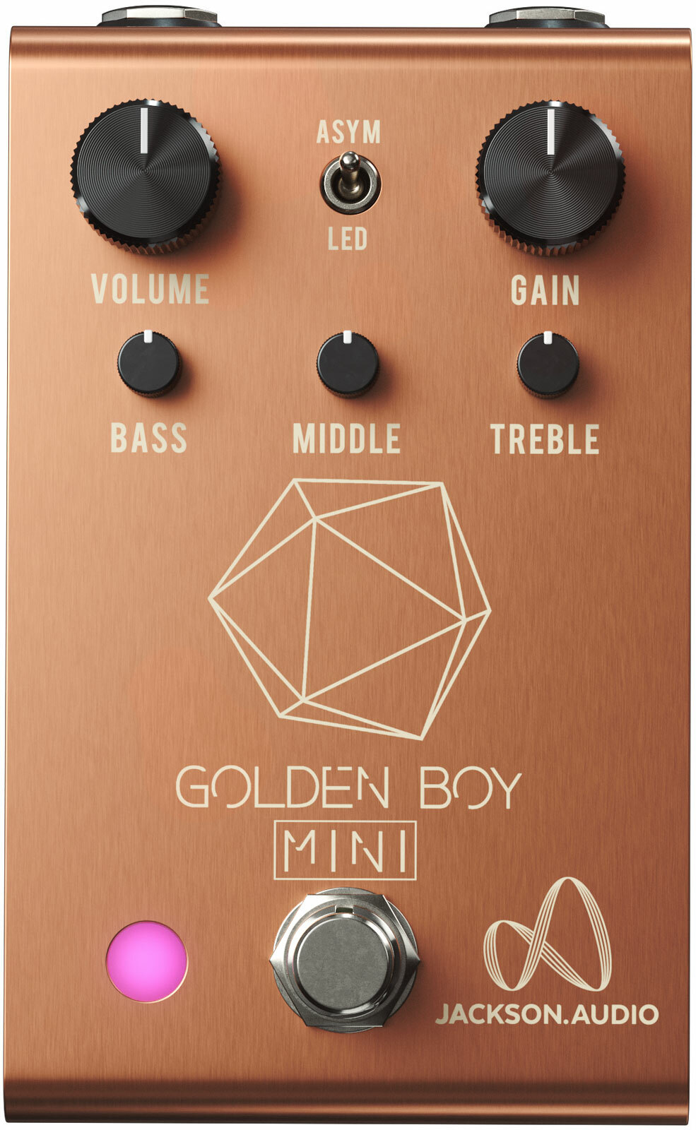 Jackson Audio Golden Boy Mini Rose Gold Ltd - PÉdale Overdrive / Distortion / Fuzz - Main picture