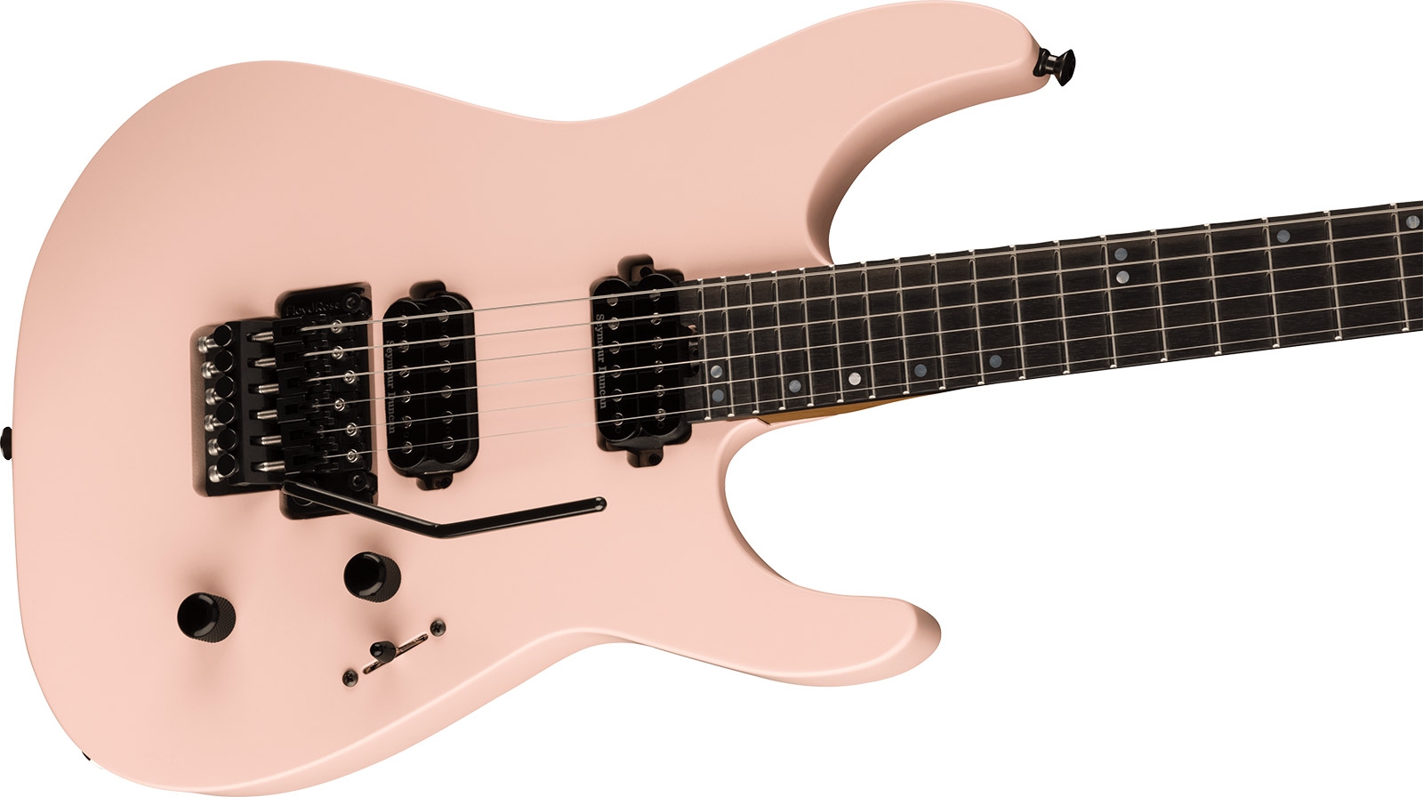 Jackson American Virtuoso Usa 2h Seymour Duncan Fr Eb - Satin Shell Pink - Guitare Électrique Forme Str - Variation 2