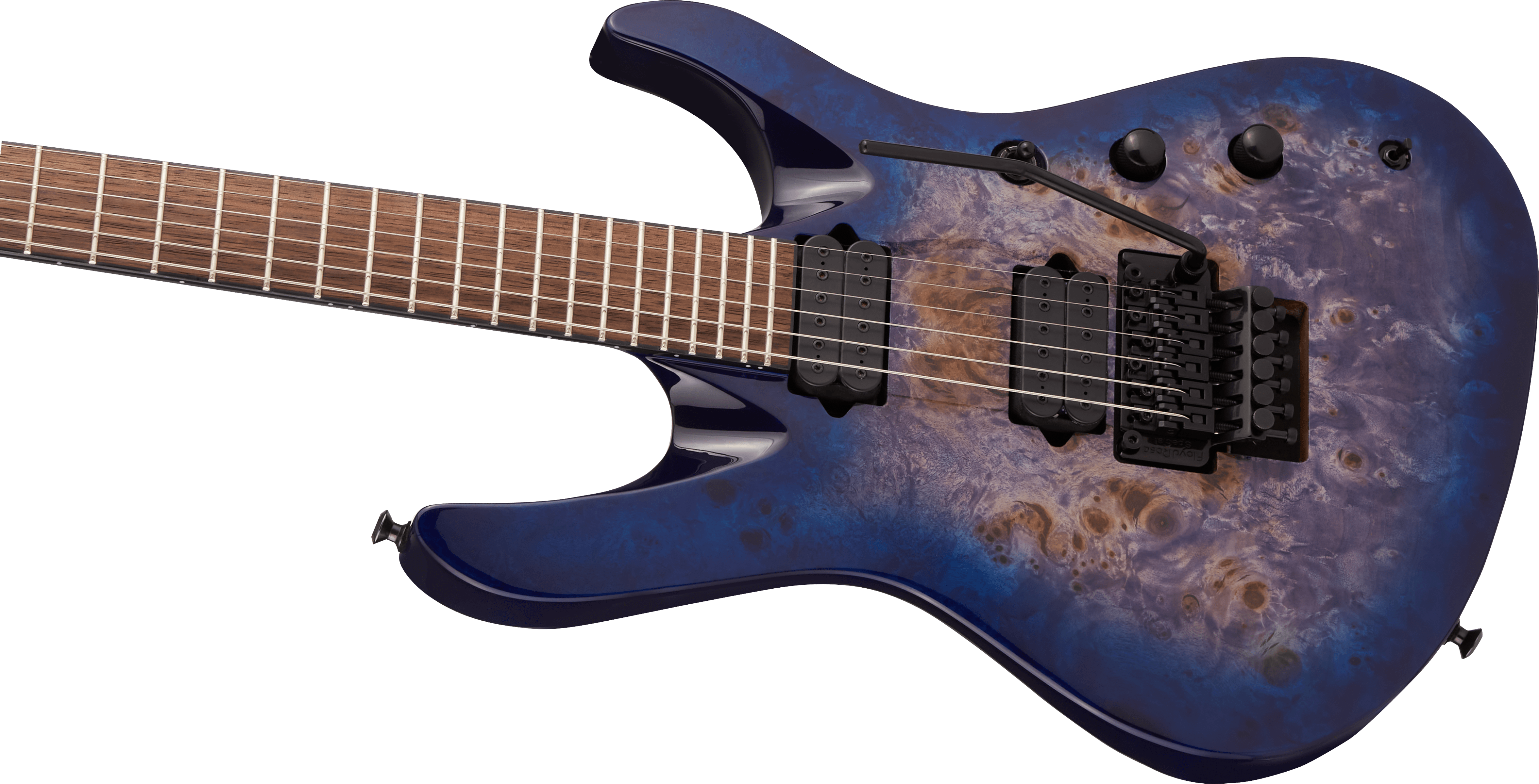 Jackson Chris Broderick Soloist 6 Pro 2h Dimarzio Fr Lau - Trans Blue Poplar - Guitare Électrique Forme Str - Variation 3