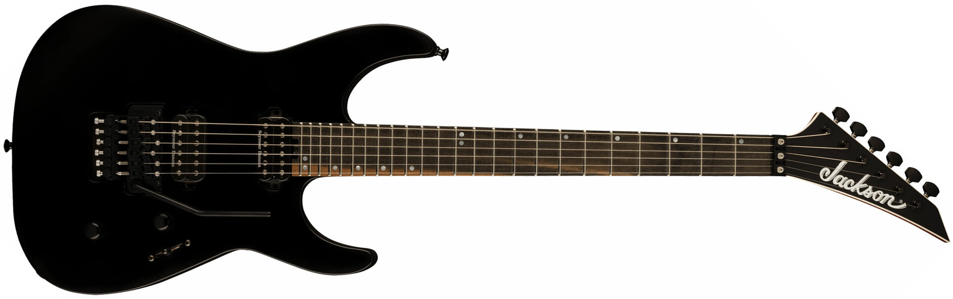 Jackson American Virtuoso 2h Seymour Duncan Fr Eb - Satin Black - Guitare Électrique Forme Str - Main picture