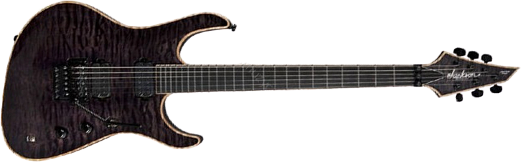 Jackson Artist Signature Chris Broderick Soloist 6 - Transparent Black - Guitare Électrique Forme Str - Main picture
