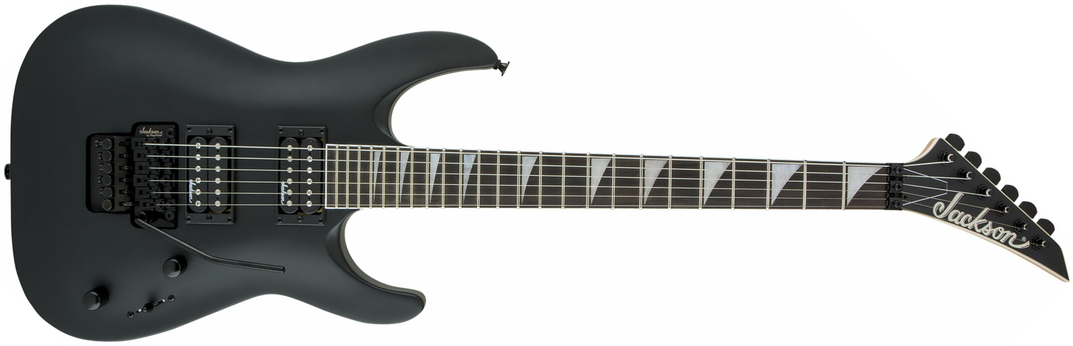 Jackson Dinky Archtop Js32 Dka 2h Fr Ama - Black Satin - Guitare Électrique Double Cut - Main picture