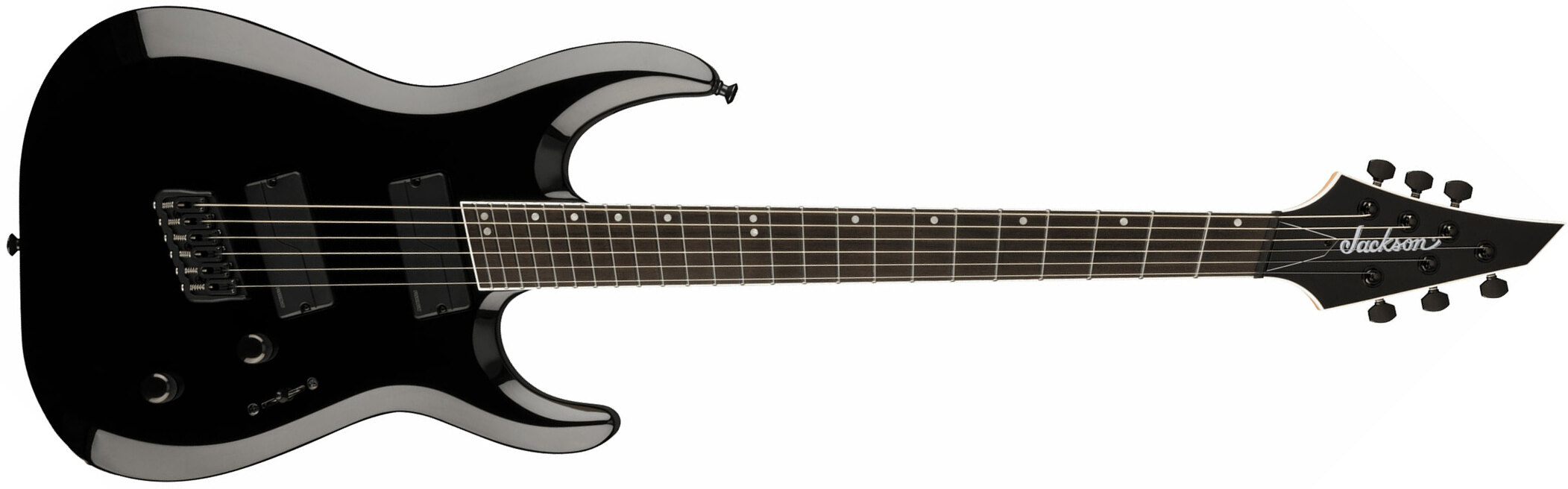 Jackson Dinky Dk Modern Ms Pro Plus Ht6 Cor Mulstiscale 2h Fishman Fluence Modern Eb - Gloss Black - Guitare Électrique Multi-scale - Main picture