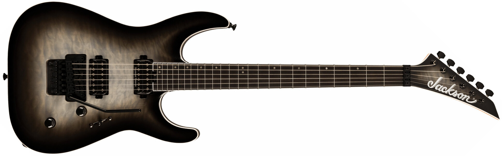 Jackson Dinky Dkaq Pro Plus 2h Seymour Duncan Fr Eb - Ghost Burst - Guitare Électrique Forme Str - Main picture