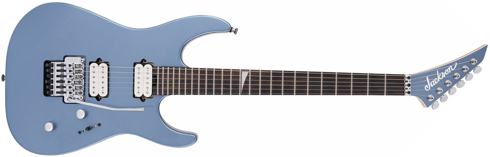 Jackson Dinky Dkr Mj Jap 2h Dimarzio Fr Eb - Ice Blue Metallic - Guitare Électrique Forme Str - Main picture