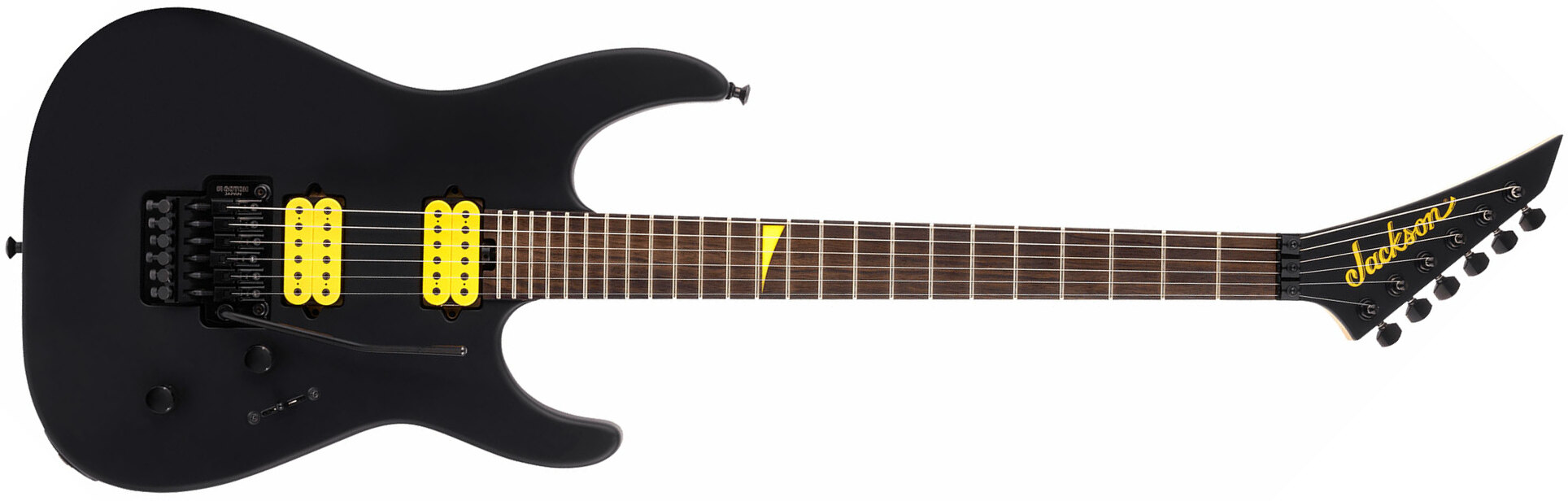 Jackson Dinky Dkr Mj Jap 2h Dimarzio Fr Eb - Satin Black - Guitare Électrique Forme Str - Main picture