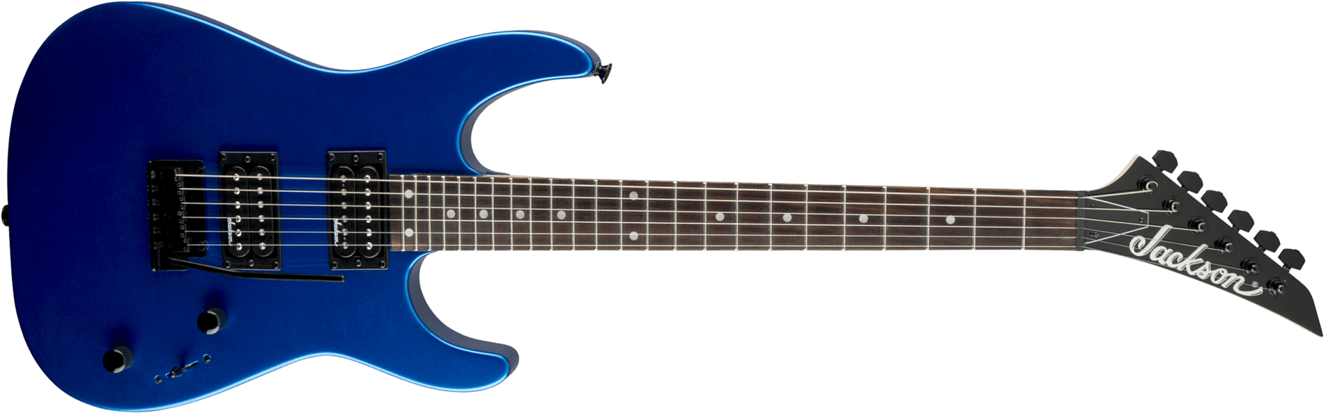 Jackson Dinky Js12 2h Trem Ama - Metallic Blue - Guitare Électrique MÉtal - Main picture