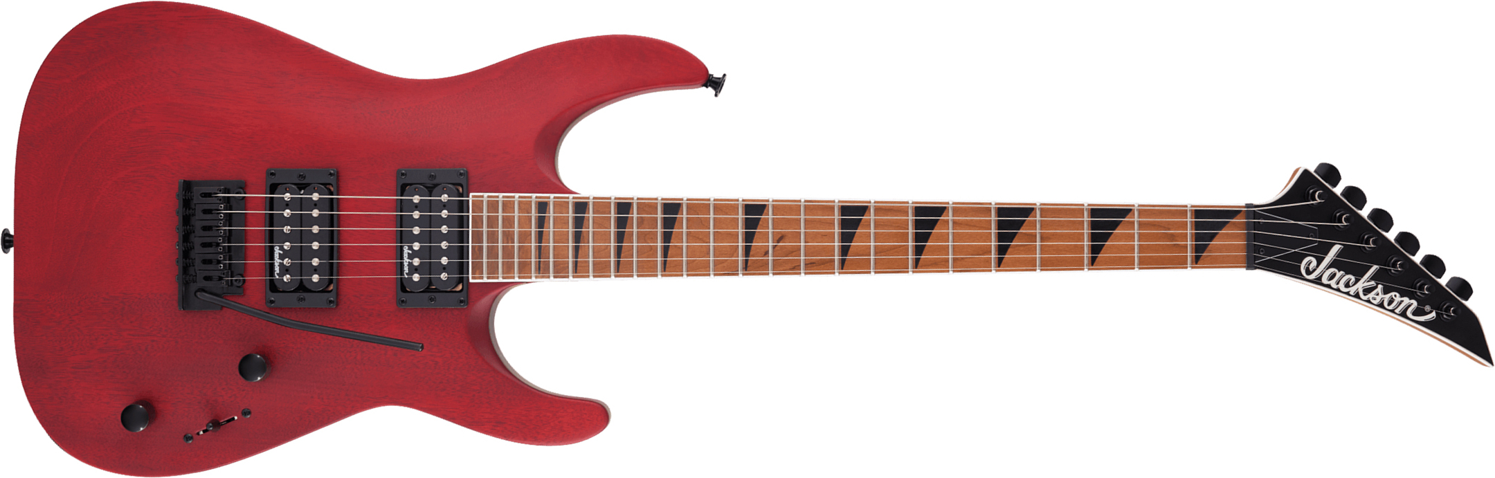 Jackson Dinky Js24 Dkam Arch Top 2h Trem Mn - Red Stain - Guitare Électrique Forme Str - Main picture