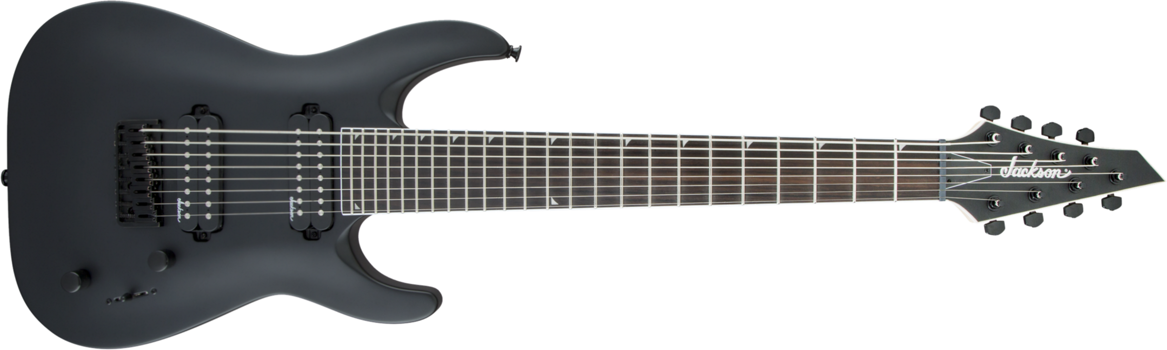 Jackson Dinky Js32-8 Js Series Hh Ht - Satin Black - Guitare Électrique 8 Et 9 Cordes - Main picture