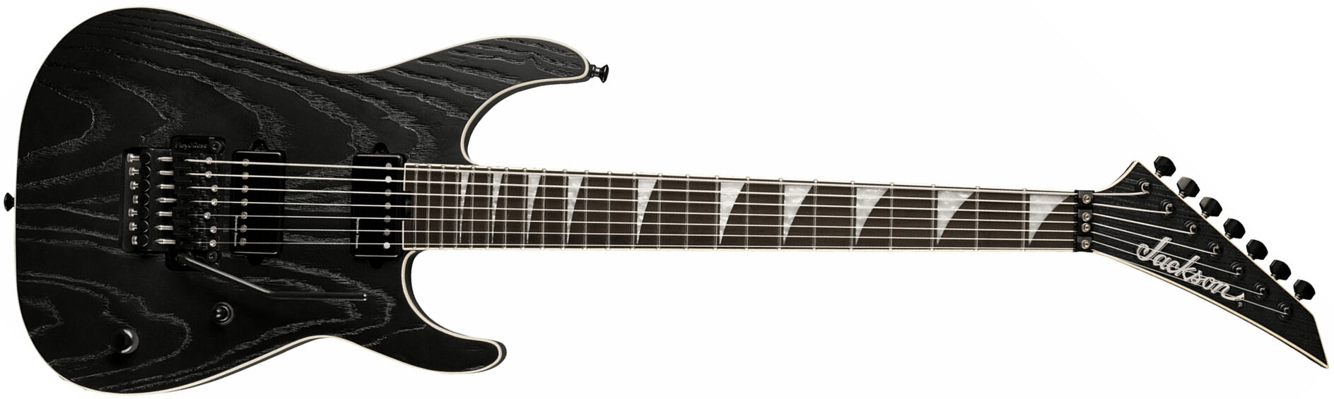 Jackson Jeff Loomis Soloist Sl7 Pro Signature 7c 2h Seymour Duncan Fr Eb - Satin Black - Guitare Électrique 7 Cordes - Main picture