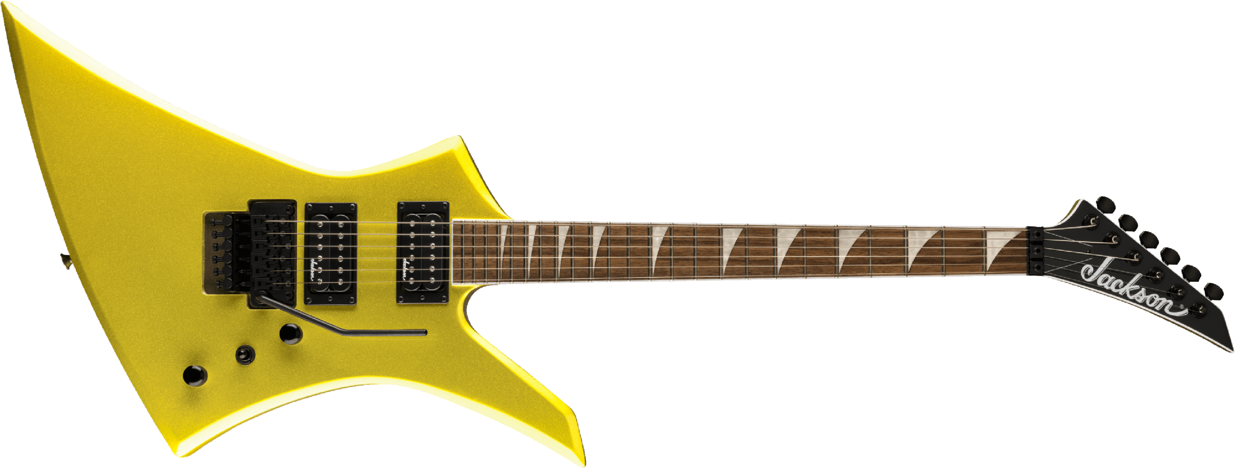 Jackson Kelly Kex X-series Trem Fr Hh Lau - Lime Green Metallic - Guitare Électrique MÉtal - Main picture