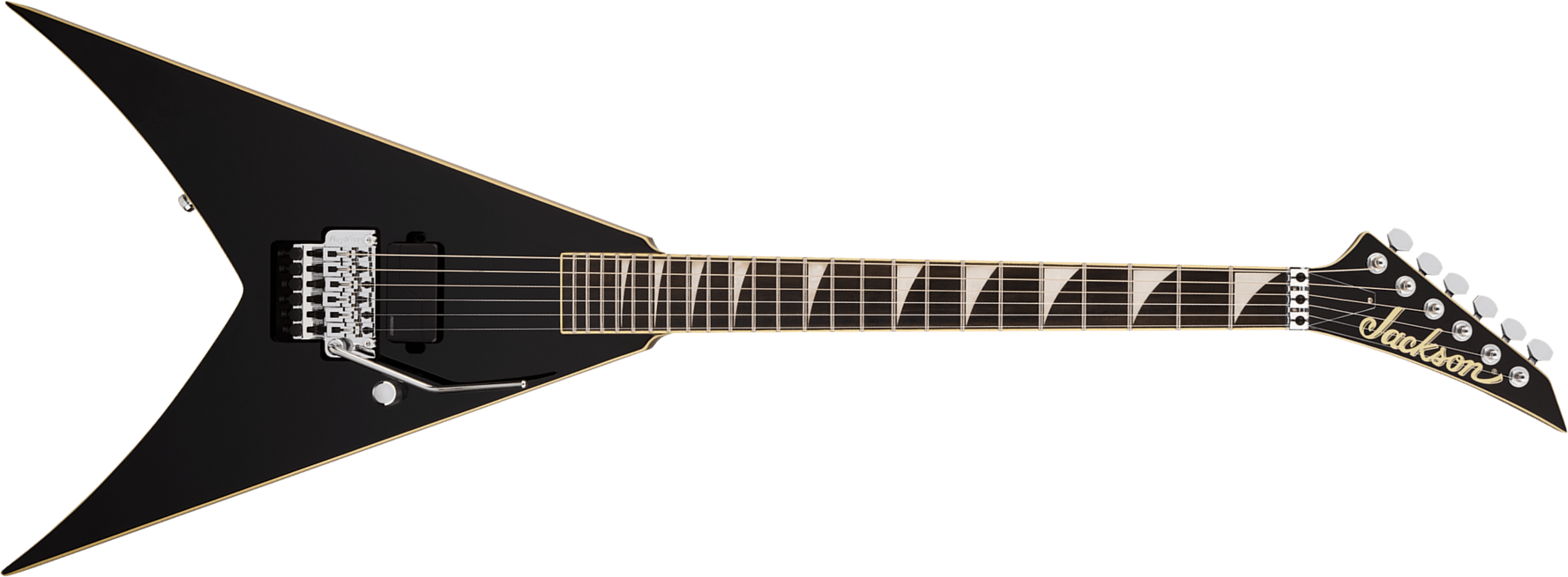 Jackson King V Kv1a Pro Plus Pure Metal Ltd 1h Fishman Fluence Modern Fr Eb - Gloss Black - Guitare Électrique MÉtal - Main picture