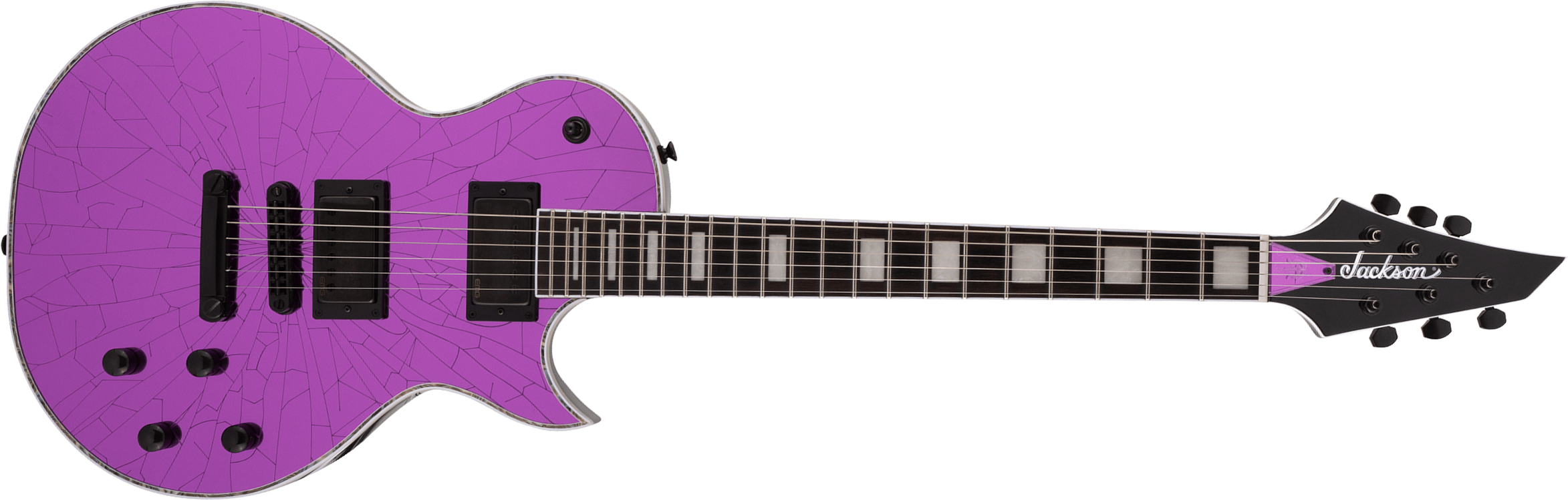 Jackson Marty Friedman Mf-1 Pro Signature 2h Emg Ht Eb - Purple Mirror - Guitare Électrique Single Cut - Main picture