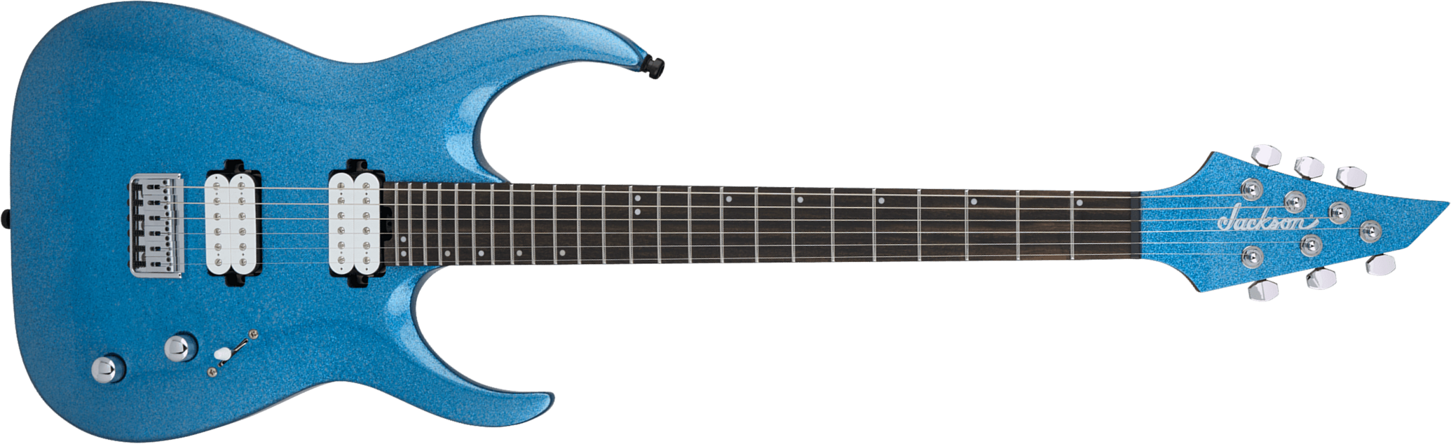 Jackson Misha Mansoor Juggernaut Ht6 Signature 2h Ht Eb - Blue Sparkle - Guitare Électrique Forme Str - Main picture