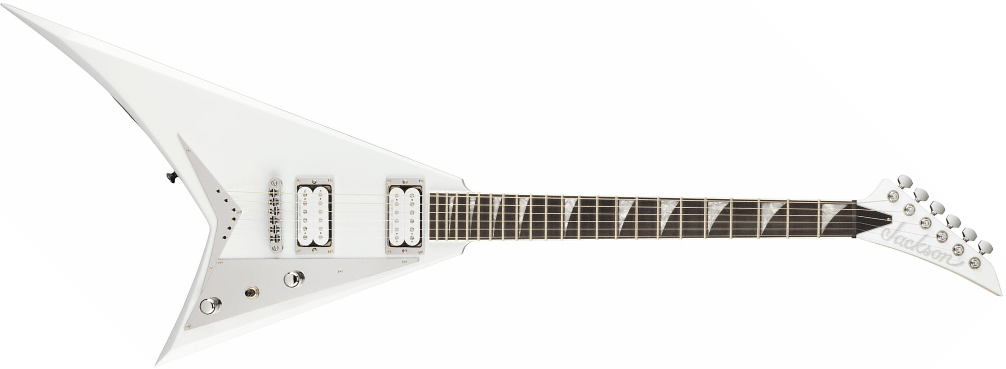 Jackson Rhoads Rrt Mj Jap 2h Seymour Duncan Ht Eb - Snow White - Guitare Électrique MÉtal - Main picture