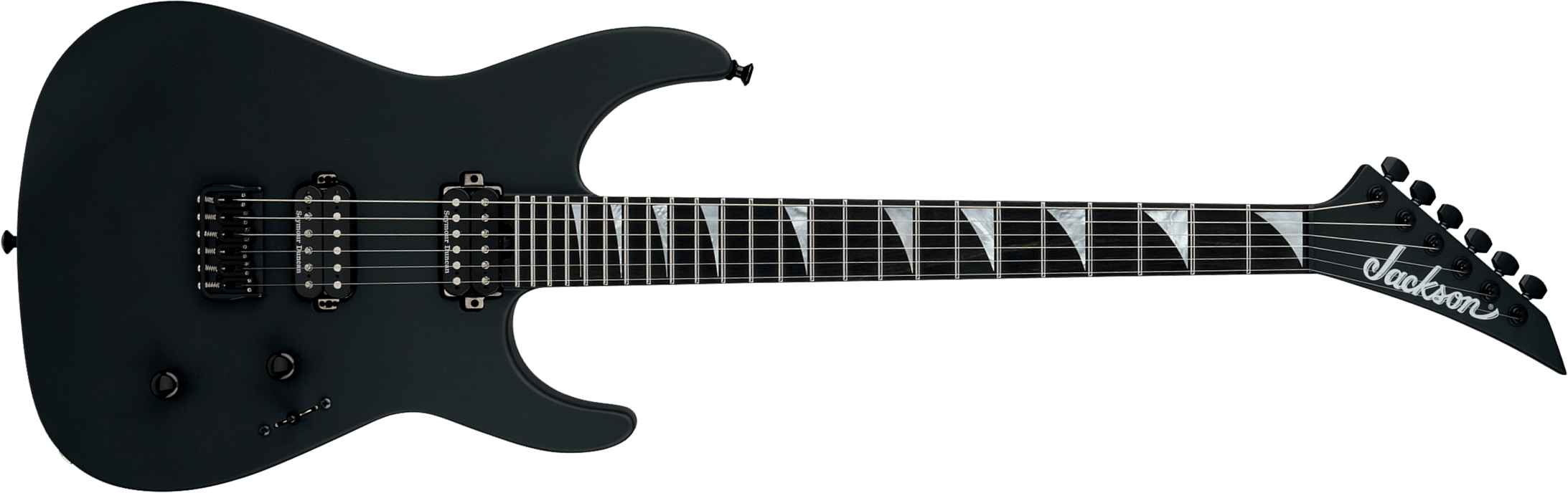 Jackson Sl2 Dx Ht American Soloist Usa 2h Seymour Duncan Eb - Satin Black - Guitare Électrique MÉtal - Main picture