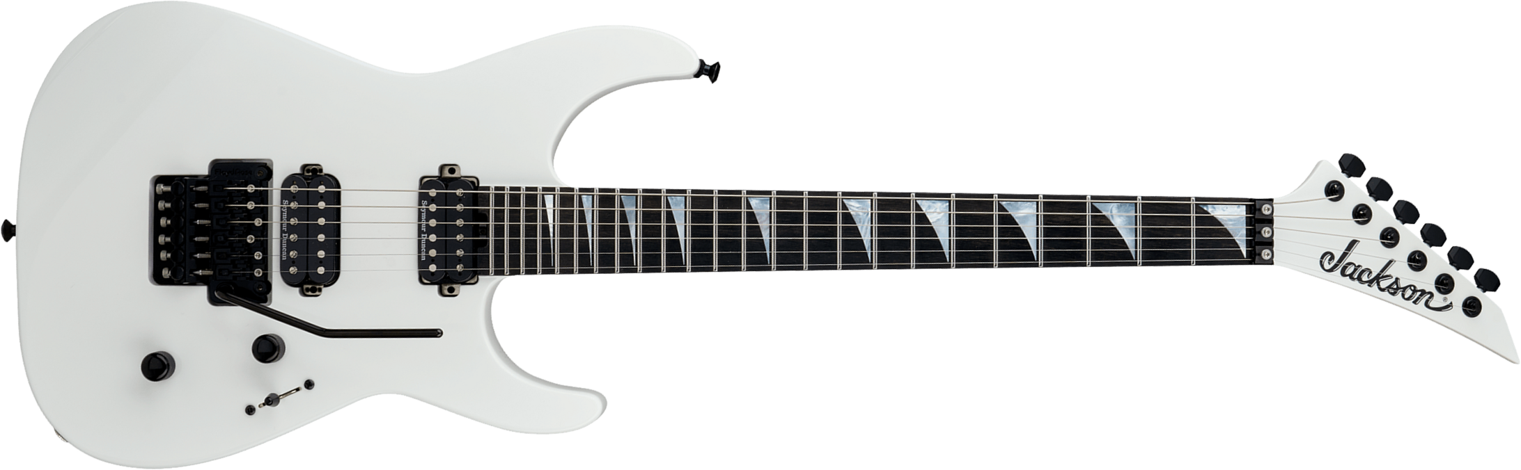 Jackson Sl2dx American Soloist Usa 2h Seymour Duncan Fr Eb - Snow White - Guitare Électrique MÉtal - Main picture