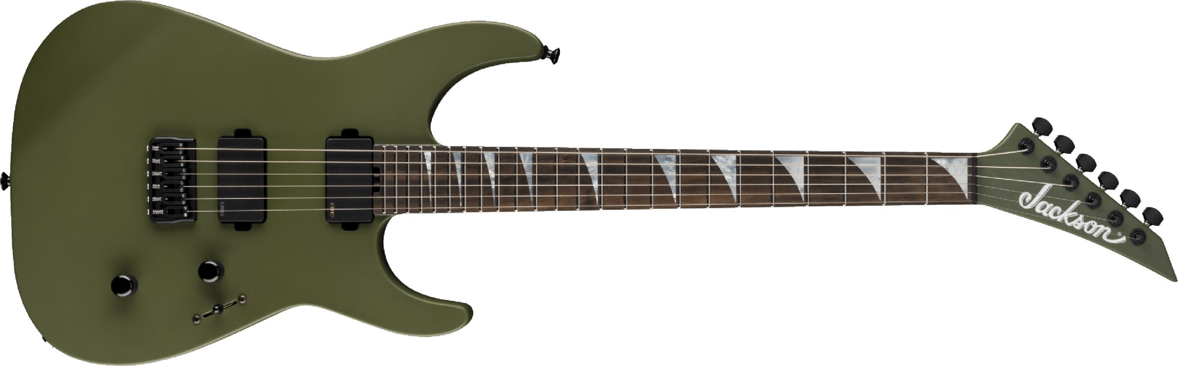 Jackson Sl2mg Ht American Soloist Ht Hh Eb - Matte Army Drab - Guitare Électrique MÉtal - Main picture