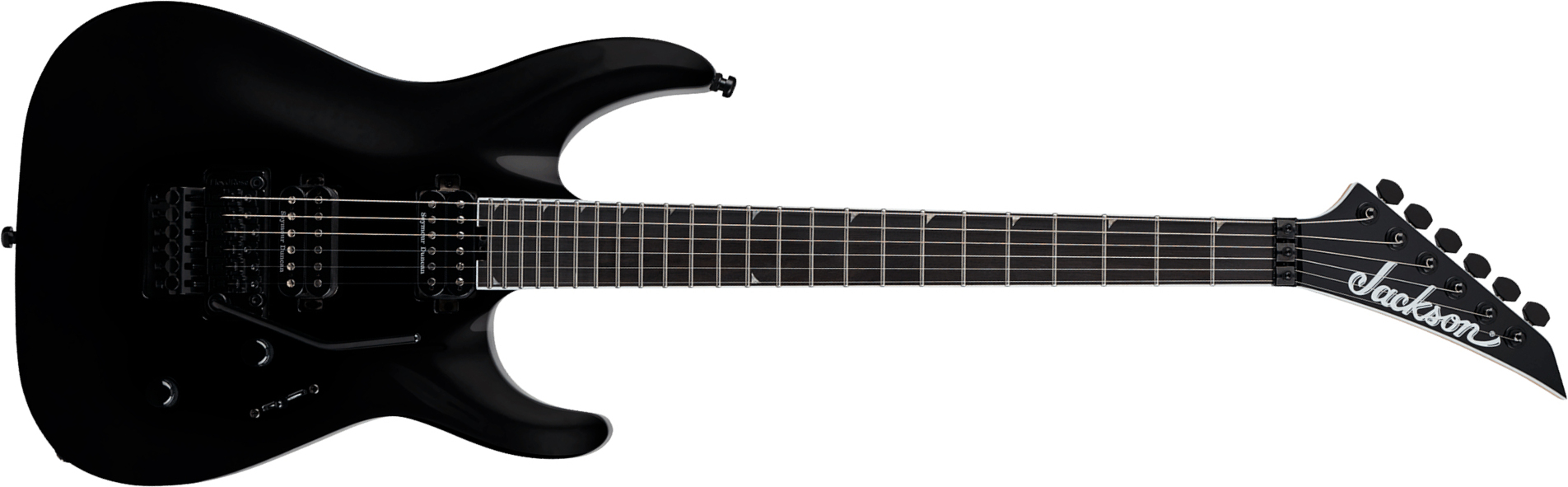 Jackson Sla2 Ht Pro Plus 2h Seymour Duncan Fr Eb - Gloss Black - Guitare Électrique MÉtal - Main picture