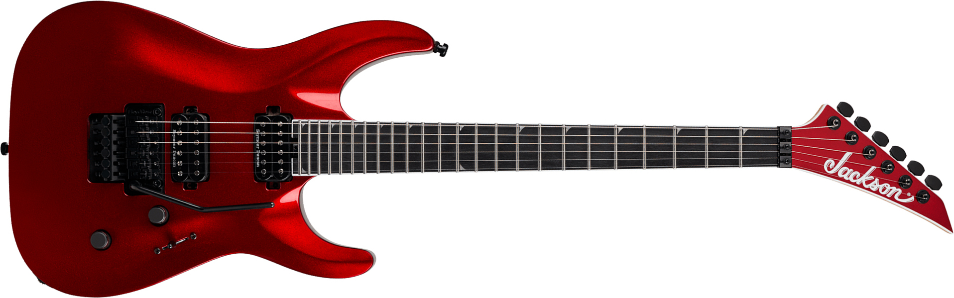 Jackson Sla2 Pro Plus 2h Seymour Duncan Fr Eb - Red Crystal - Guitare Électrique MÉtal - Main picture