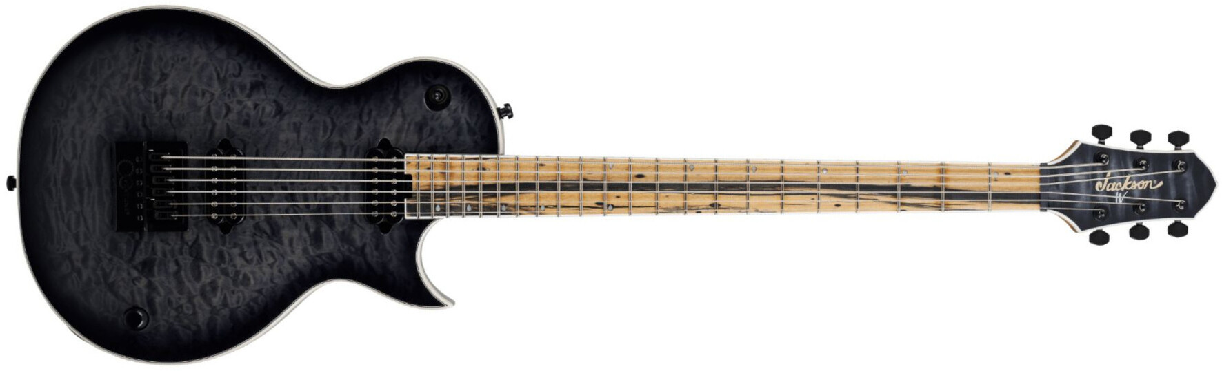 Jackson Sleep Token Iv Monarkh Pro Plus Signature Baryton Ht Ht Eb - Transparent Black Burst - Guitare Électrique Baryton - Main picture