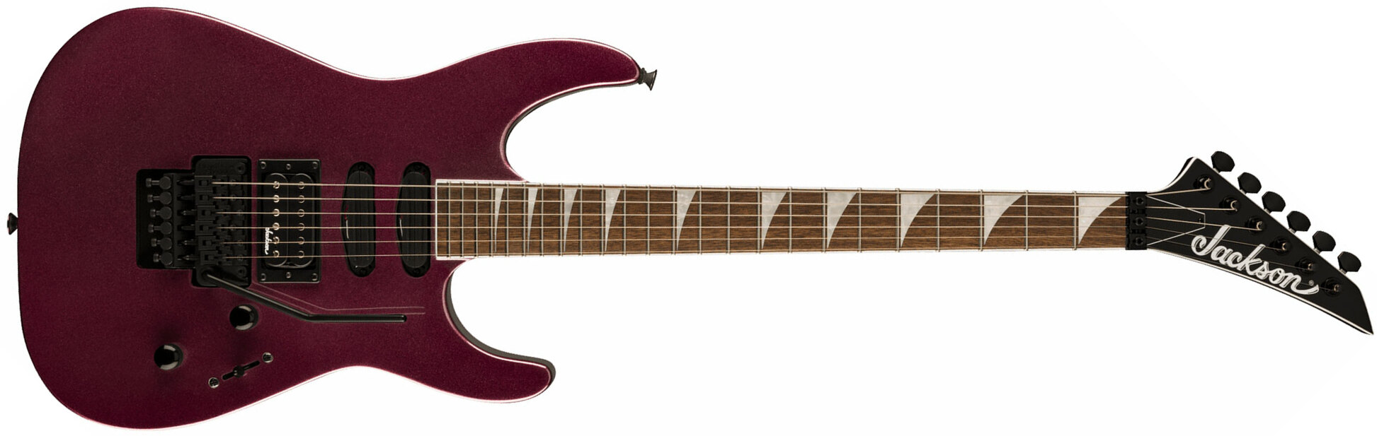 Jackson Soloist Sl3x Dx Hstst Fr Lau - Oxblood - Guitare Électrique Forme Str - Main picture