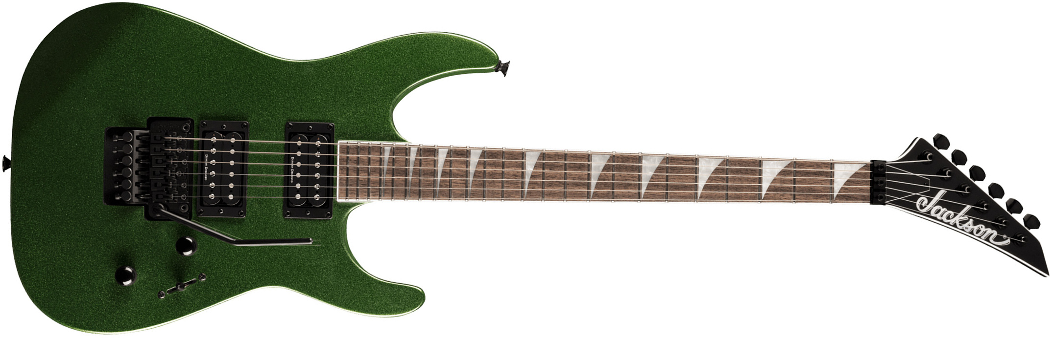 Jackson Soloist Slx Dx 2h Fr Lau - Manalishi Green - Guitare Électrique Double Cut - Main picture