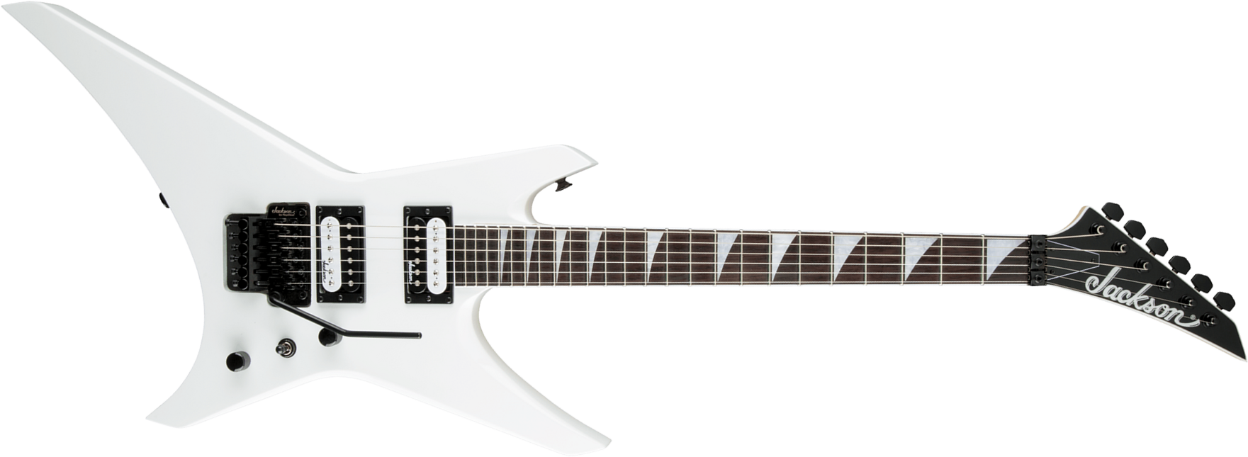 Jackson Warrior Js32 2h Fr Ama - Snow White - Guitare Électrique MÉtal - Main picture
