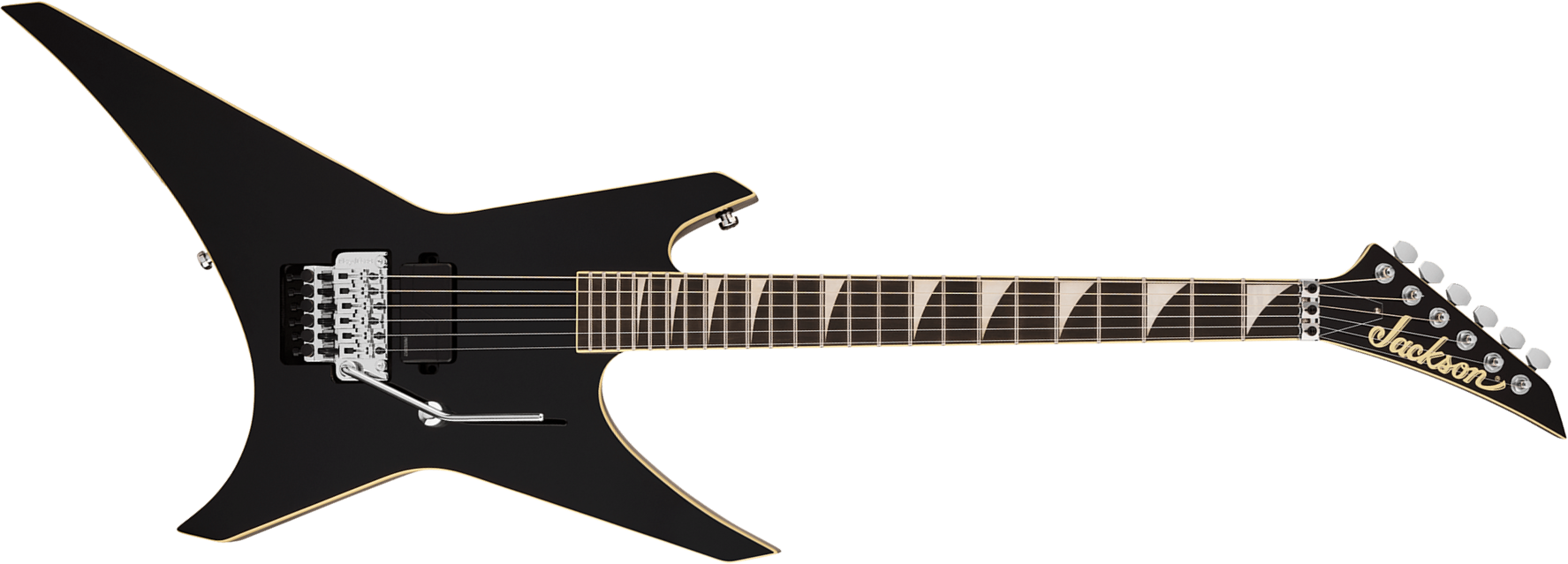 Jackson Warrior Wr1a Pro Plus Pure Metal Ltd 1h Fishman Fluence Modern Fr Eb - Gloss Black - Guitare Électrique MÉtal - Main picture
