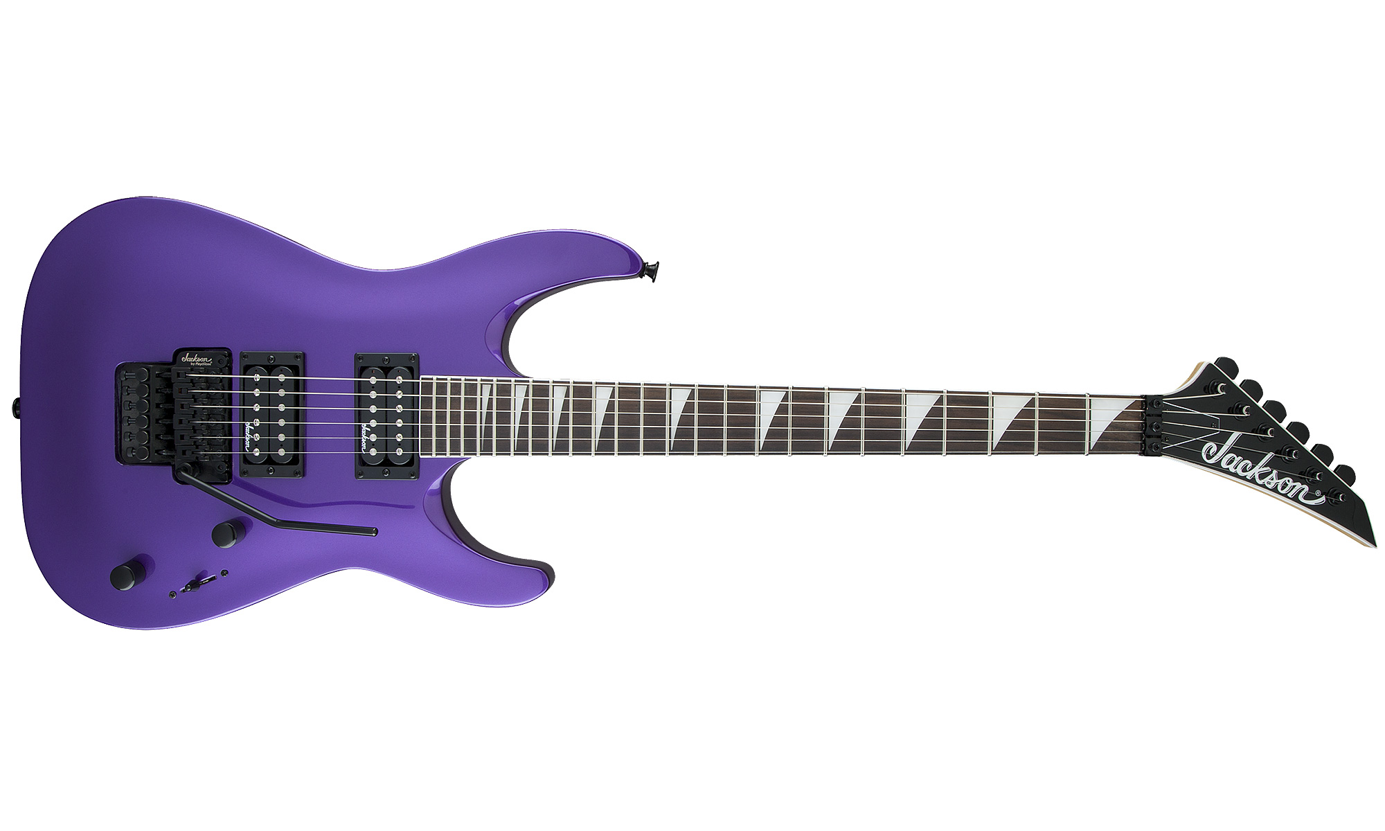 Jackson Dinky Arch Top Js32 Dka Hh Floyd Rose Rw - Pavo Purple - Guitare Électrique Forme Str - Variation 1