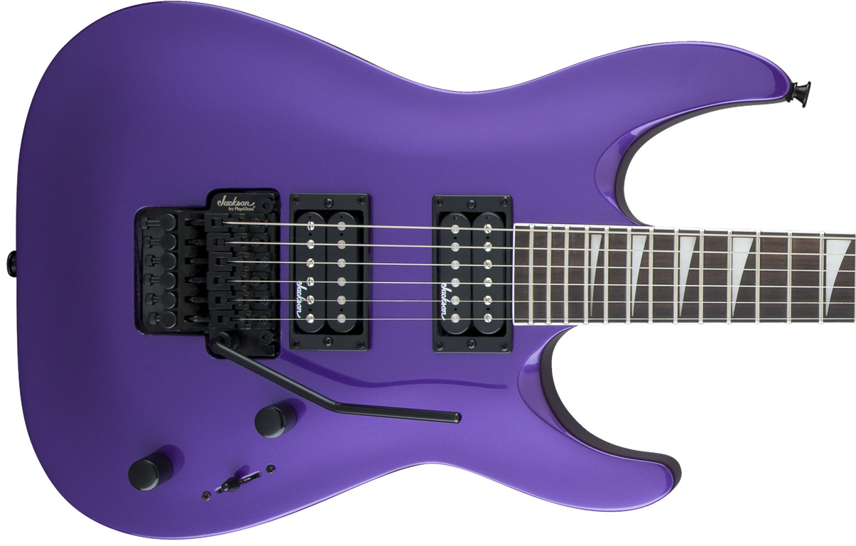 Jackson Dinky Arch Top Js32 Dka Hh Floyd Rose Rw - Pavo Purple - Guitare Électrique Forme Str - Variation 2