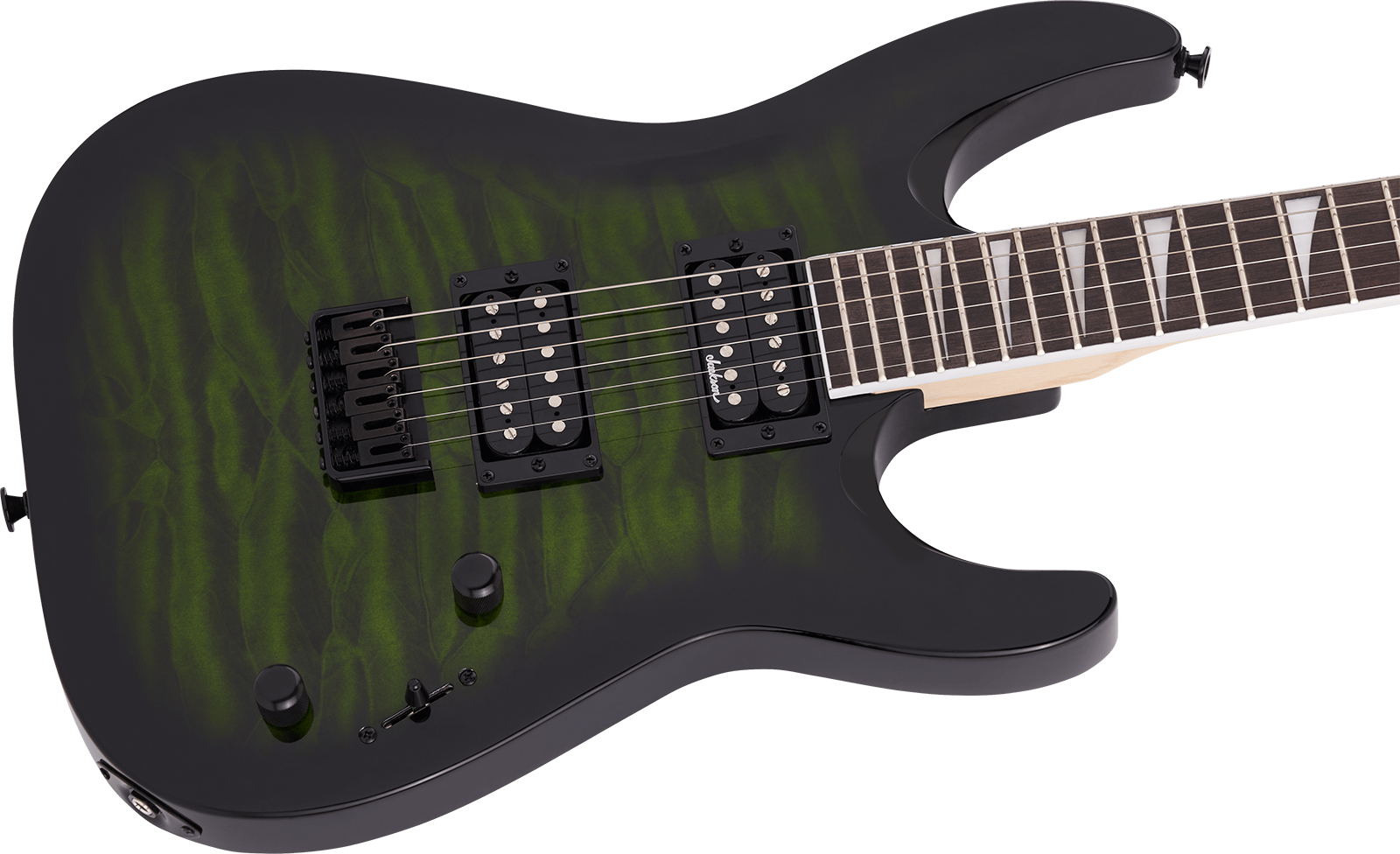 Jackson Dinky Arch Top Js32q Dka  Ht 2h Ama - Trans Green Burst - Guitare Électrique MÉtal - Variation 2