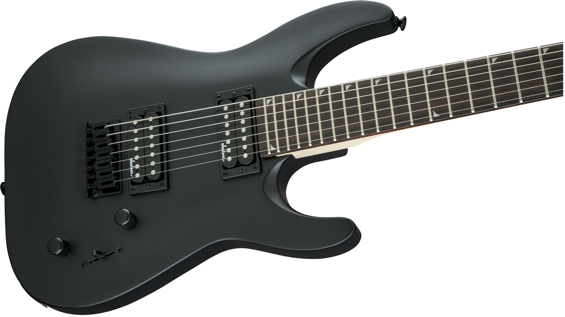 Jackson Dinky Archtop Js22-7 Dka 2h Ht Ama - Satin Black - Guitare Électrique 7 Cordes - Variation 2