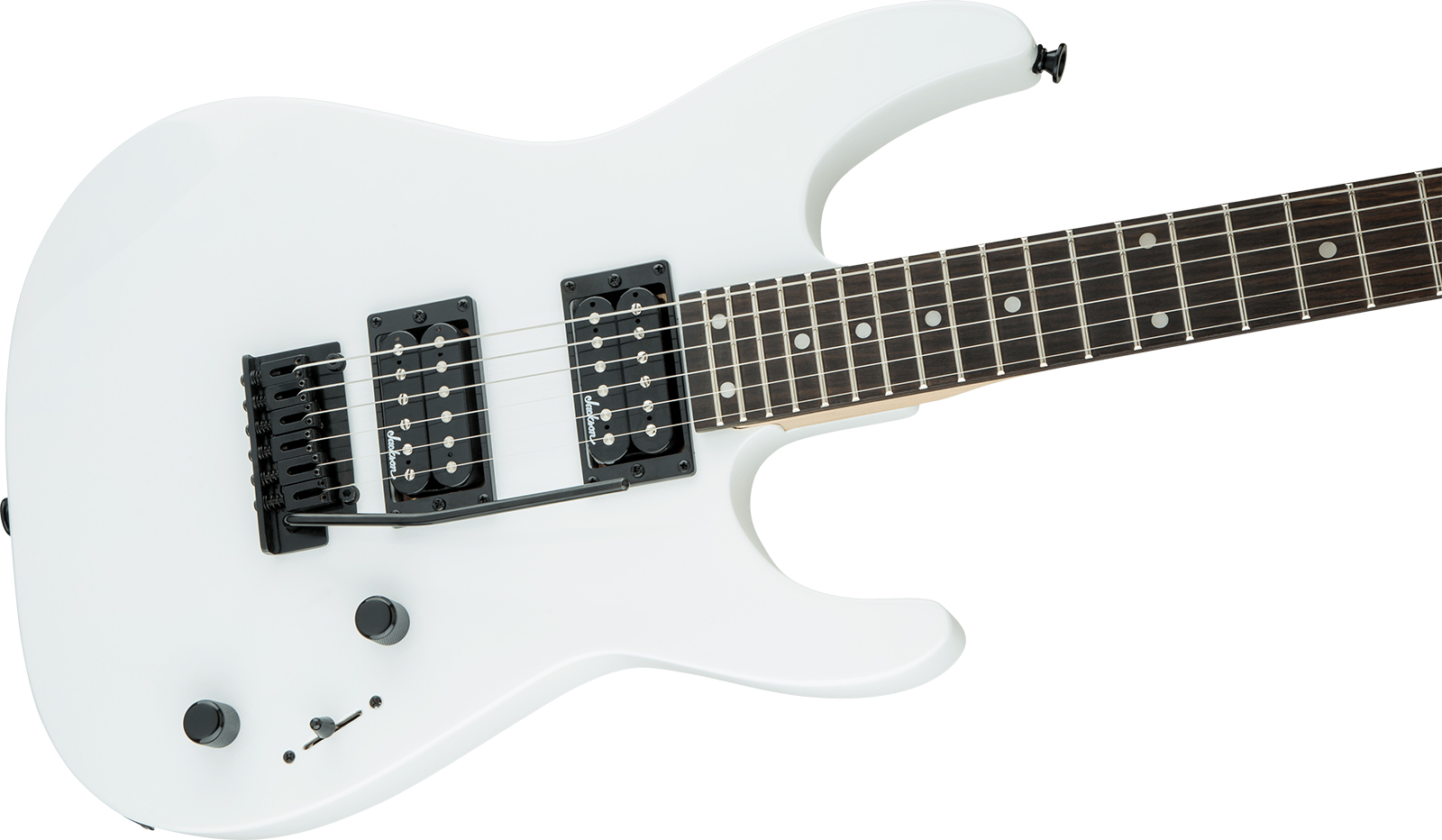 Jackson Dinky Js12 2h Trem Ama - Snow White - Guitare Électrique MÉtal - Variation 2
