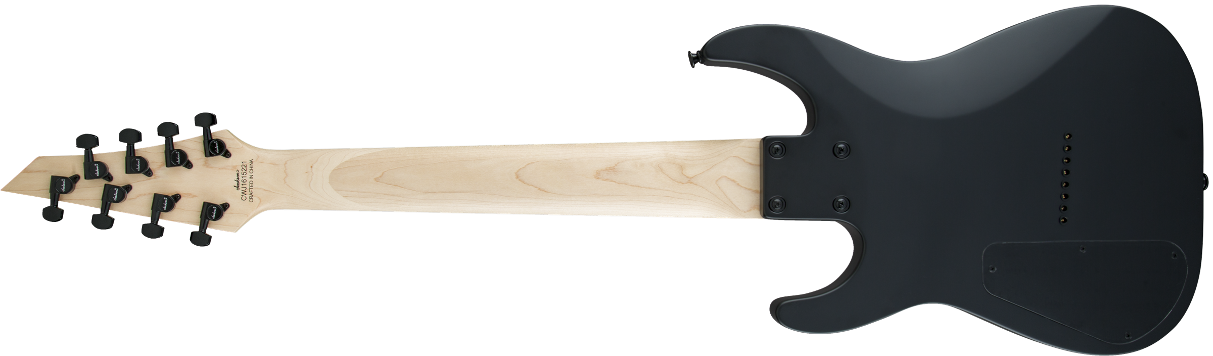 Jackson Dinky Js32-8 Js Series Hh Ht - Satin Black - Guitare Électrique 8 Et 9 Cordes - Variation 1