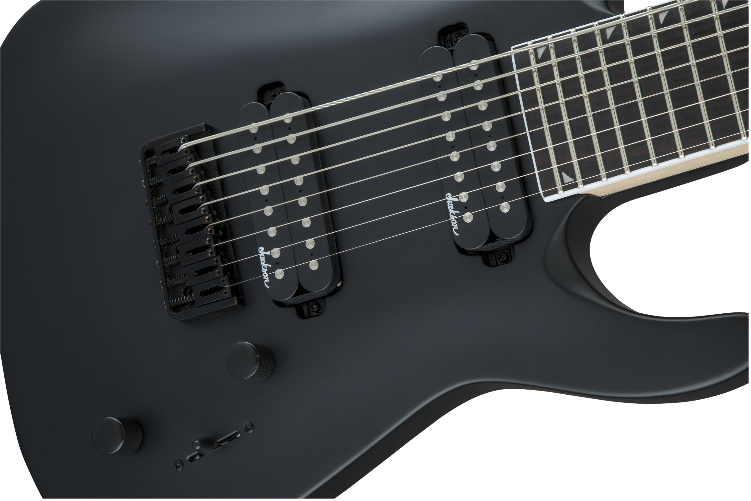 Jackson Dinky Js32-8 Js Series Hh Ht - Satin Black - Guitare Électrique 8 Et 9 Cordes - Variation 3