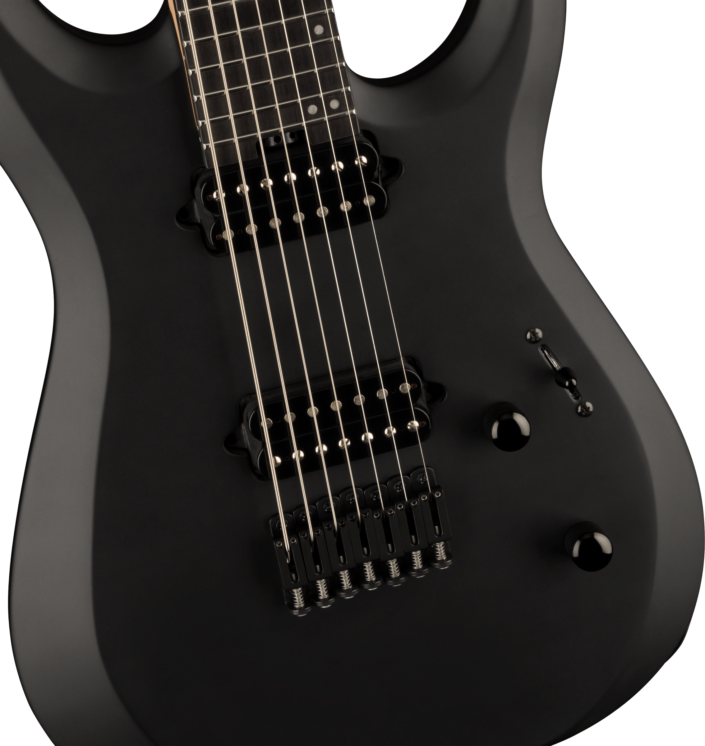 Jackson Dinky Mdk Ht7 Pro Plus 2h Bare Knuckle Eb - Satin Black - Guitare Électrique 7 Cordes - Variation 2