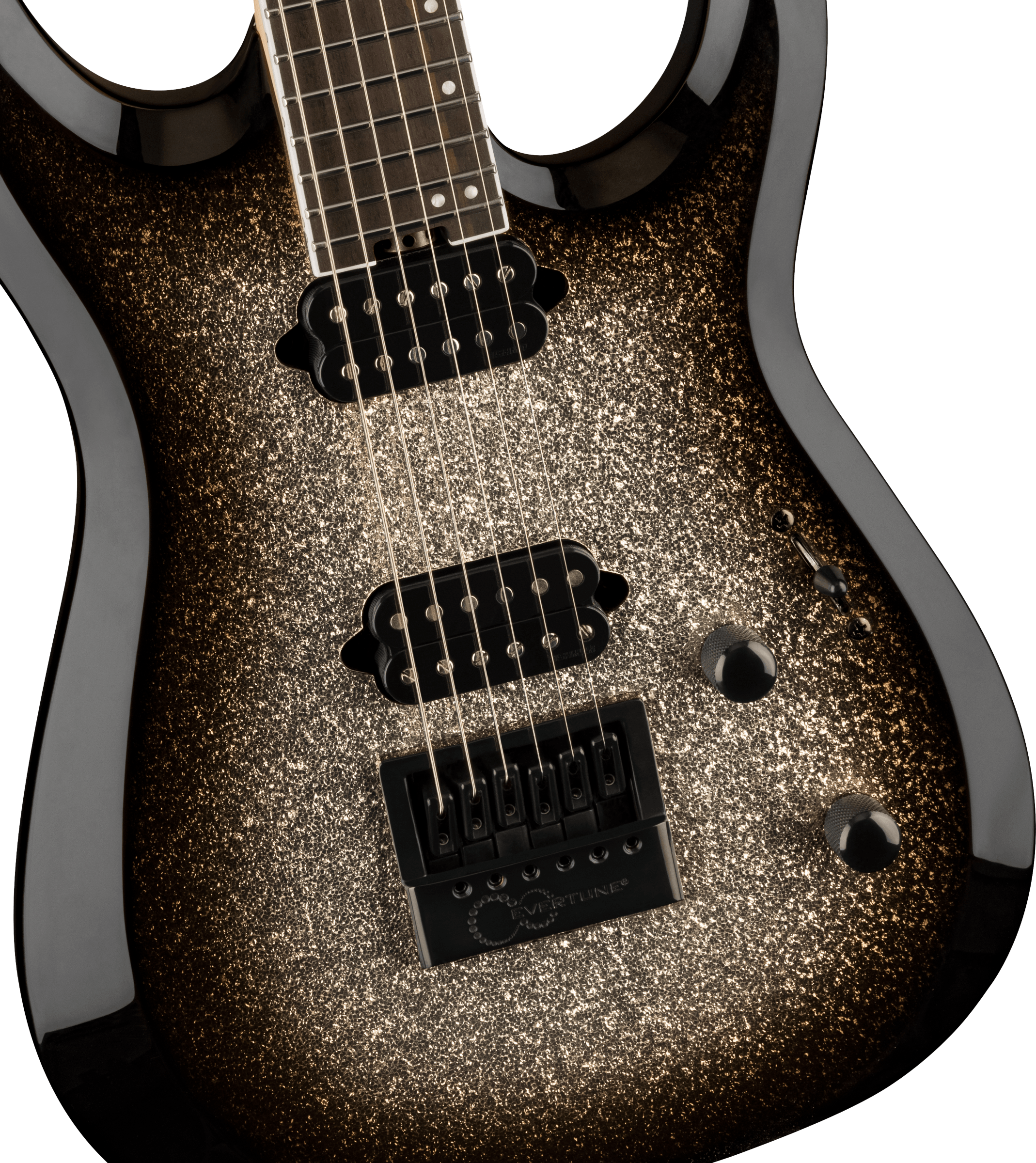 Jackson Dinky Mdk Pro Plus Evertune 2h Fishman Eb - Silver Sparkle - Guitare Électrique Forme Str - Variation 2