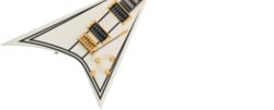 Guitare électrique métal Jackson CD1 LEGEND SERIES RHOAD LIMITED EDITION TREM HH EB - White with black bevels