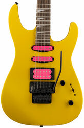 Guitare électrique forme str Jackson Dinky DK3XR HSS - Caution yellow
