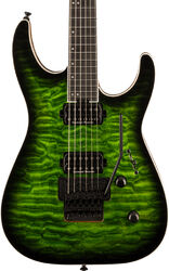 Guitare électrique métal Jackson Pro Plus Dinky DKAQ - Emerald Green