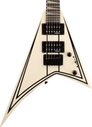 Guitare électrique enfant Jackson RR Minion JS1XM - Snow white w/ black pin stripes