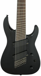 Guitare électrique 8 et 9 cordes Jackson X Soloist Arch Top SLAT8 MS - Black