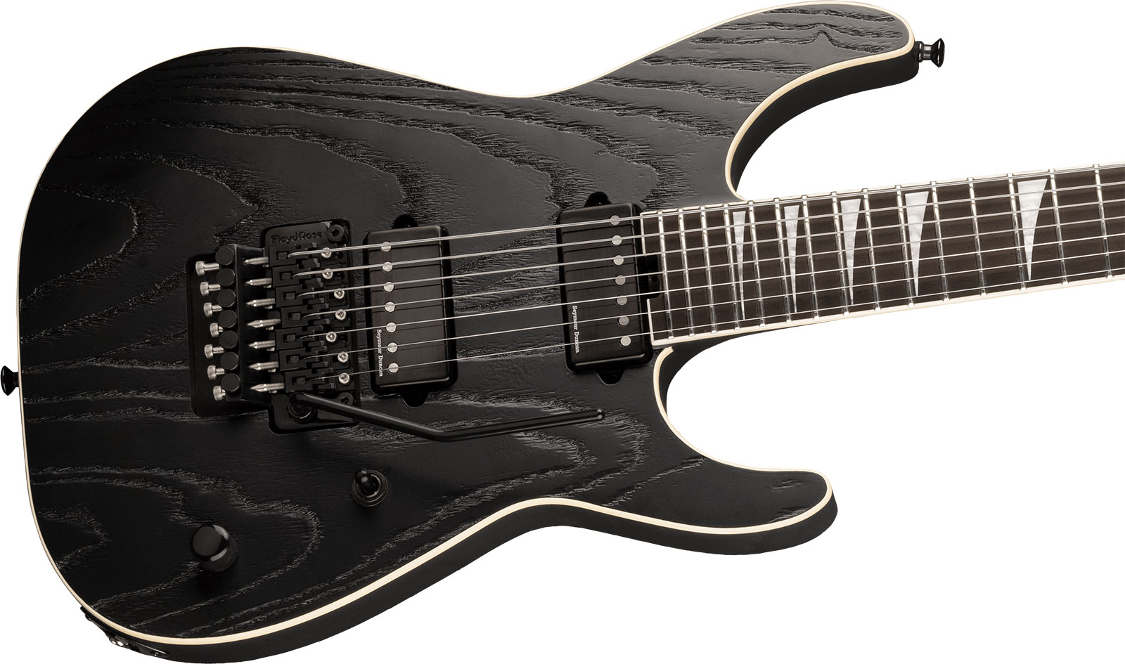 Jackson Jeff Loomis Soloist Sl7 Pro Signature 7c 2h Seymour Duncan Fr Eb - Satin Black - Guitare Électrique 7 Cordes - Variation 2