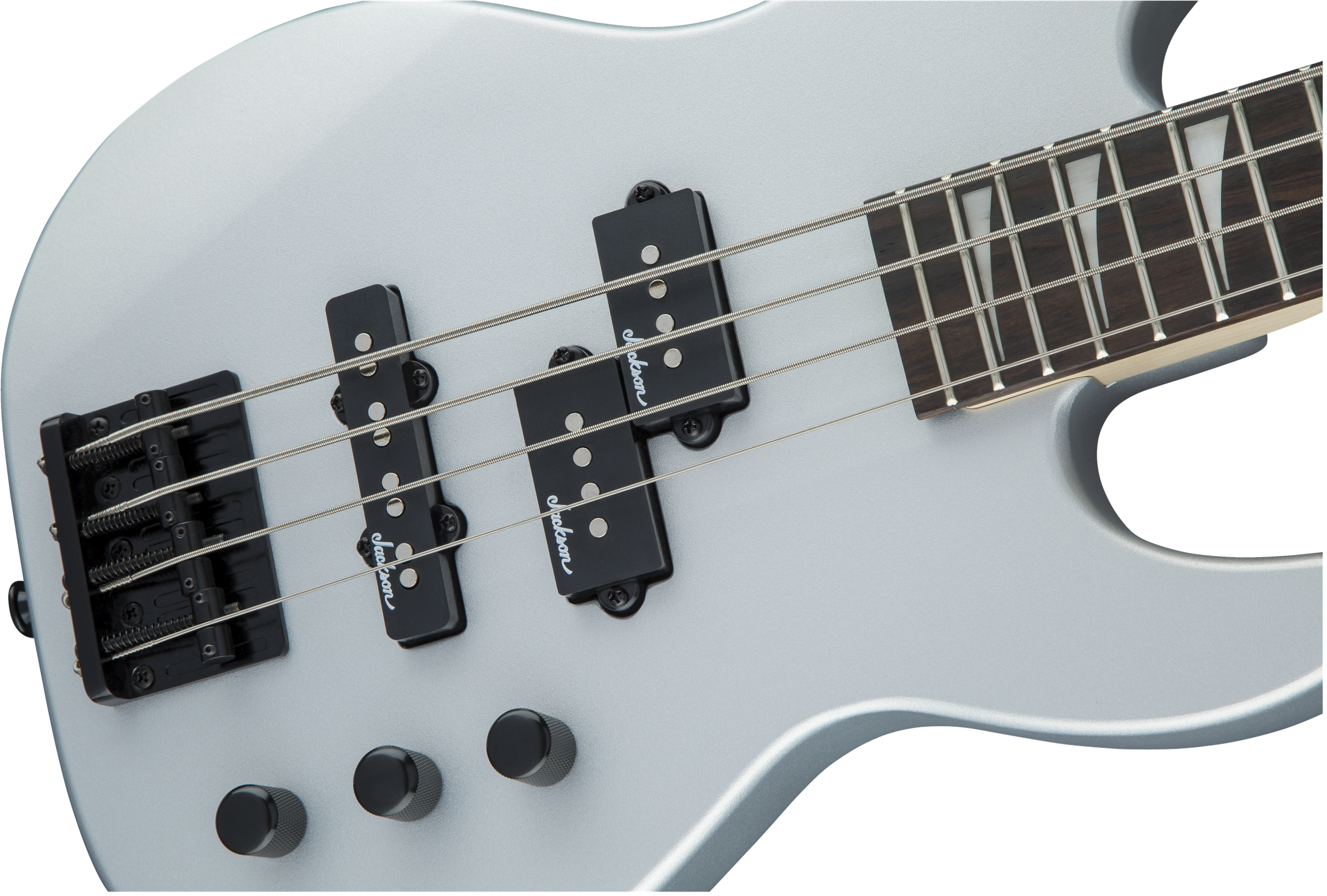 Jackson Js Series Concert Bass Minion Js1x - Satin Silver - Basse Électrique Enfants - Variation 4