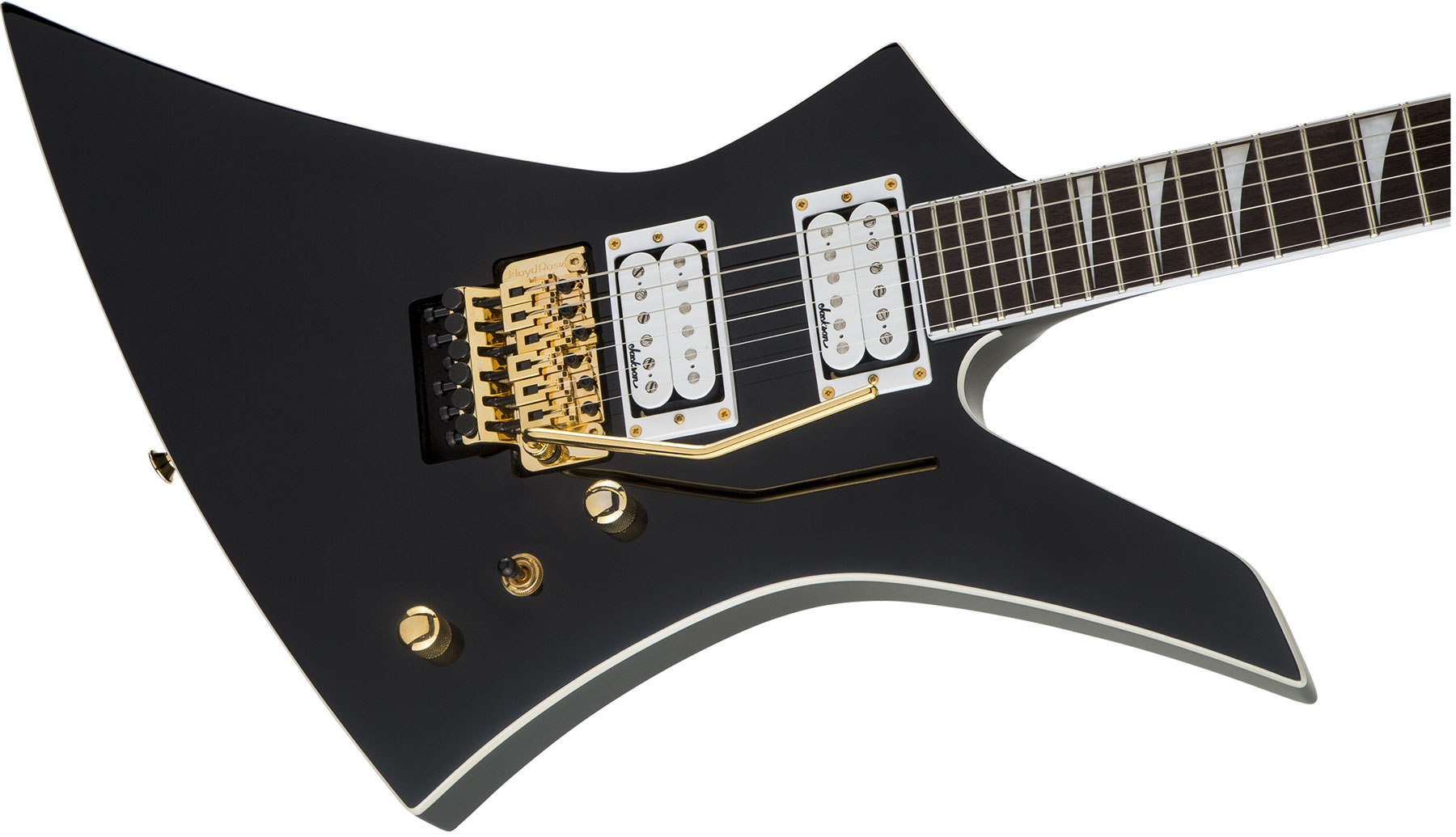 Jackson Kelly Kex 2h Fr Lau - Black - Guitare Électrique MÉtal - Variation 2