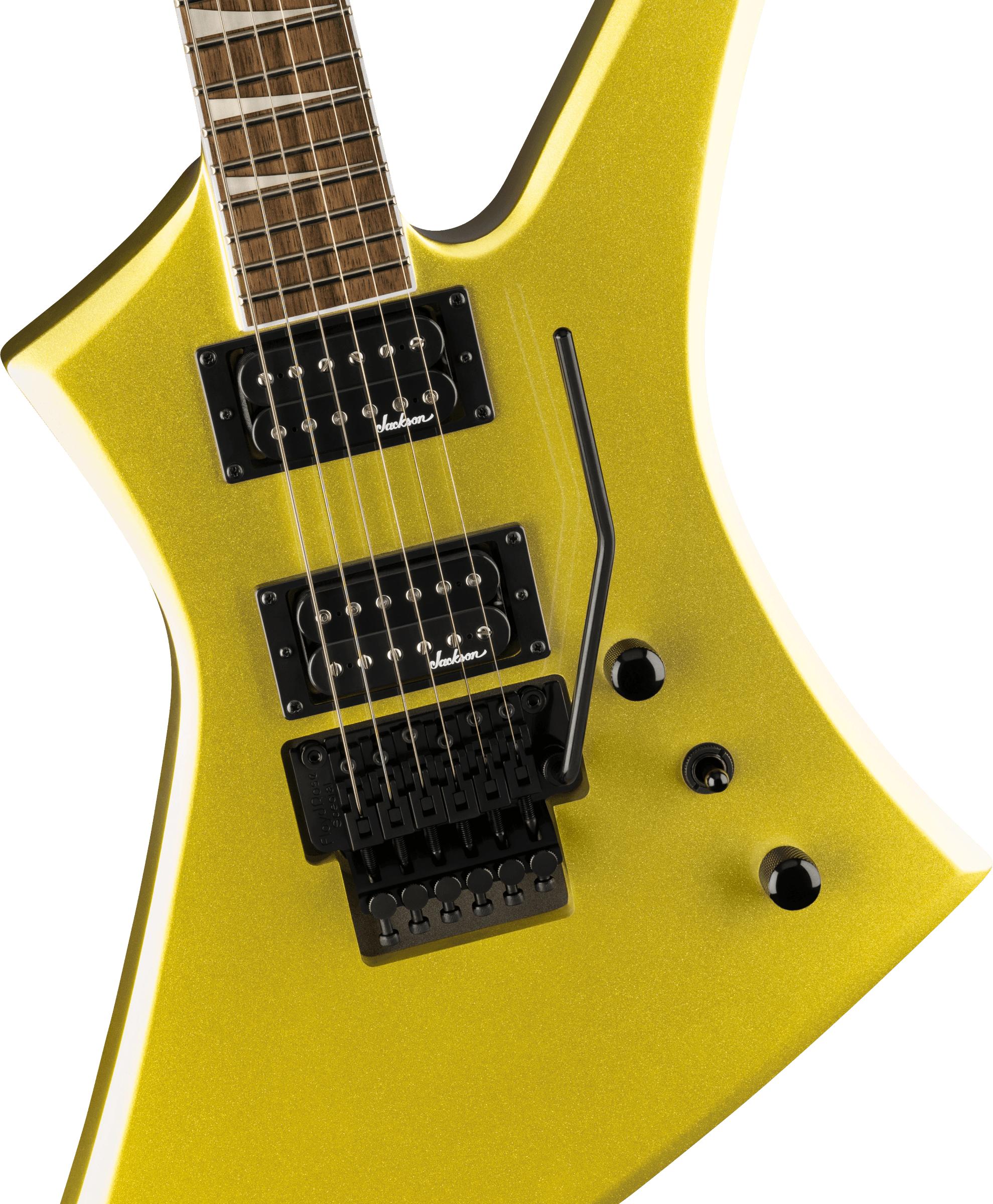 Jackson Kelly Kex X-series Trem Fr Hh Lau - Lime Green Metallic - Guitare Électrique MÉtal - Variation 1