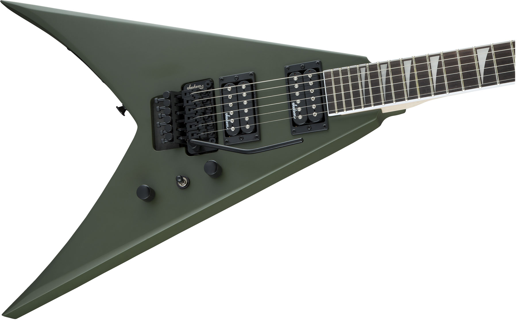 Jackson King V Js32 2h Fr Ama - Matte Army Drab - Guitare Électrique MÉtal - Variation 2