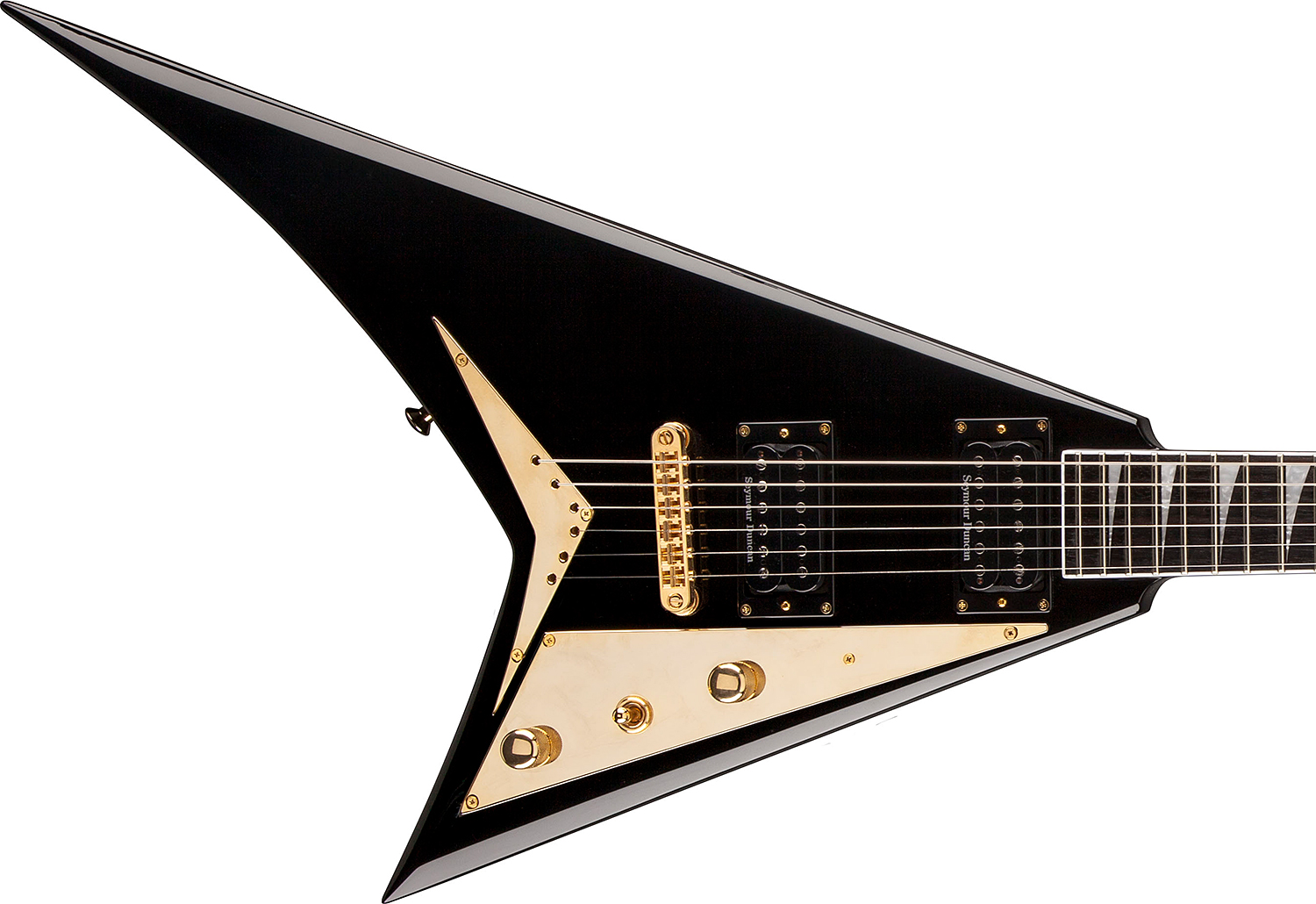 Jackson Rhoads Rrt-5 Pro 2h Seymour Duncan Ht Eb - Black - Guitare Électrique MÉtal - Variation 2